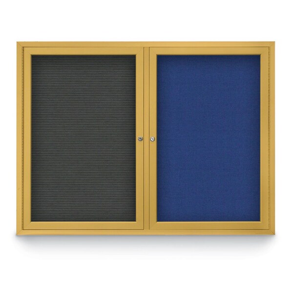 Corkboard, Buff/Bronze, 72" X 36"